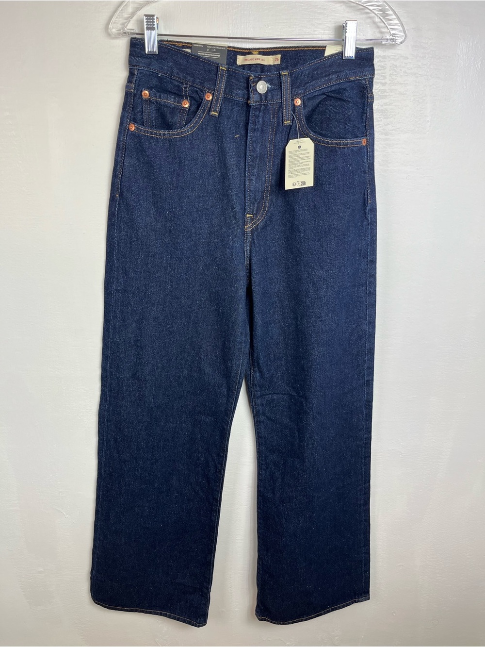 Levis Women’s Ribcage Wide Leg Denim Jeans Size 26